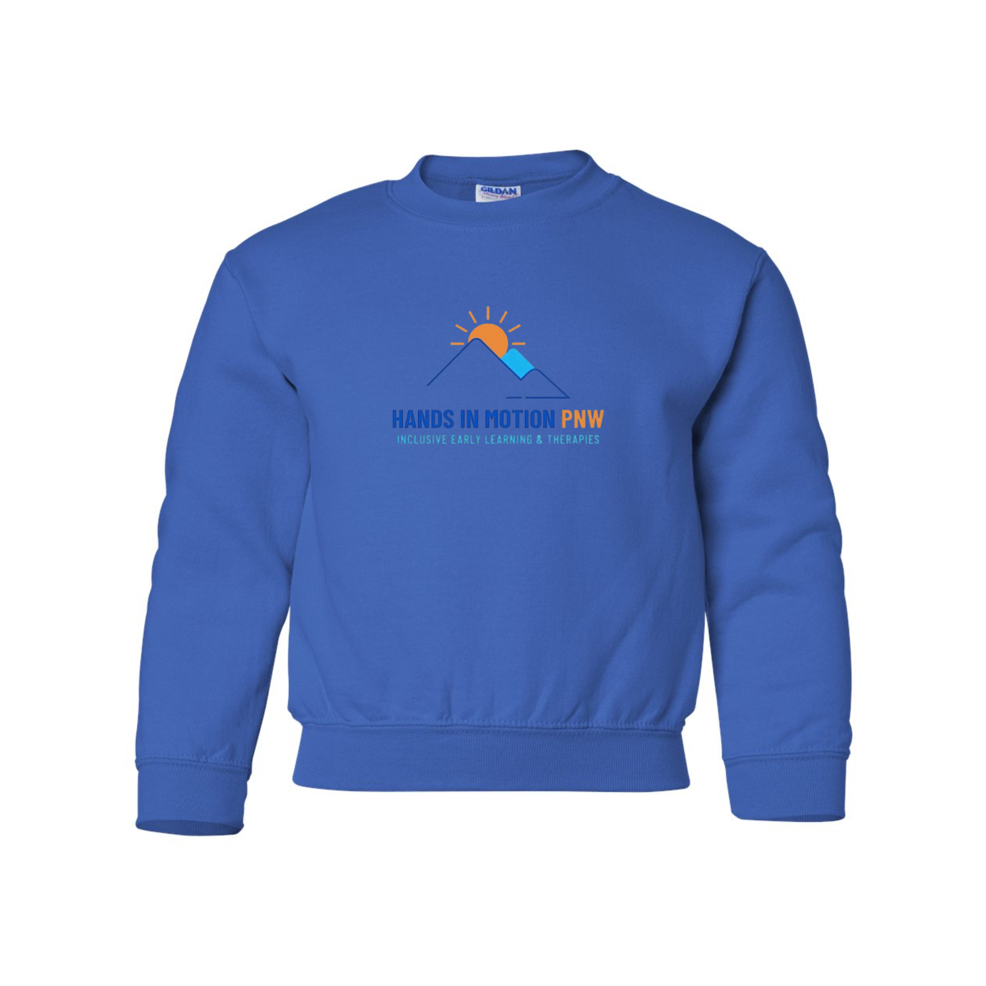 Wholesale Hands In Motion YOUTH Sweatshirt - Royal Sweatshirt