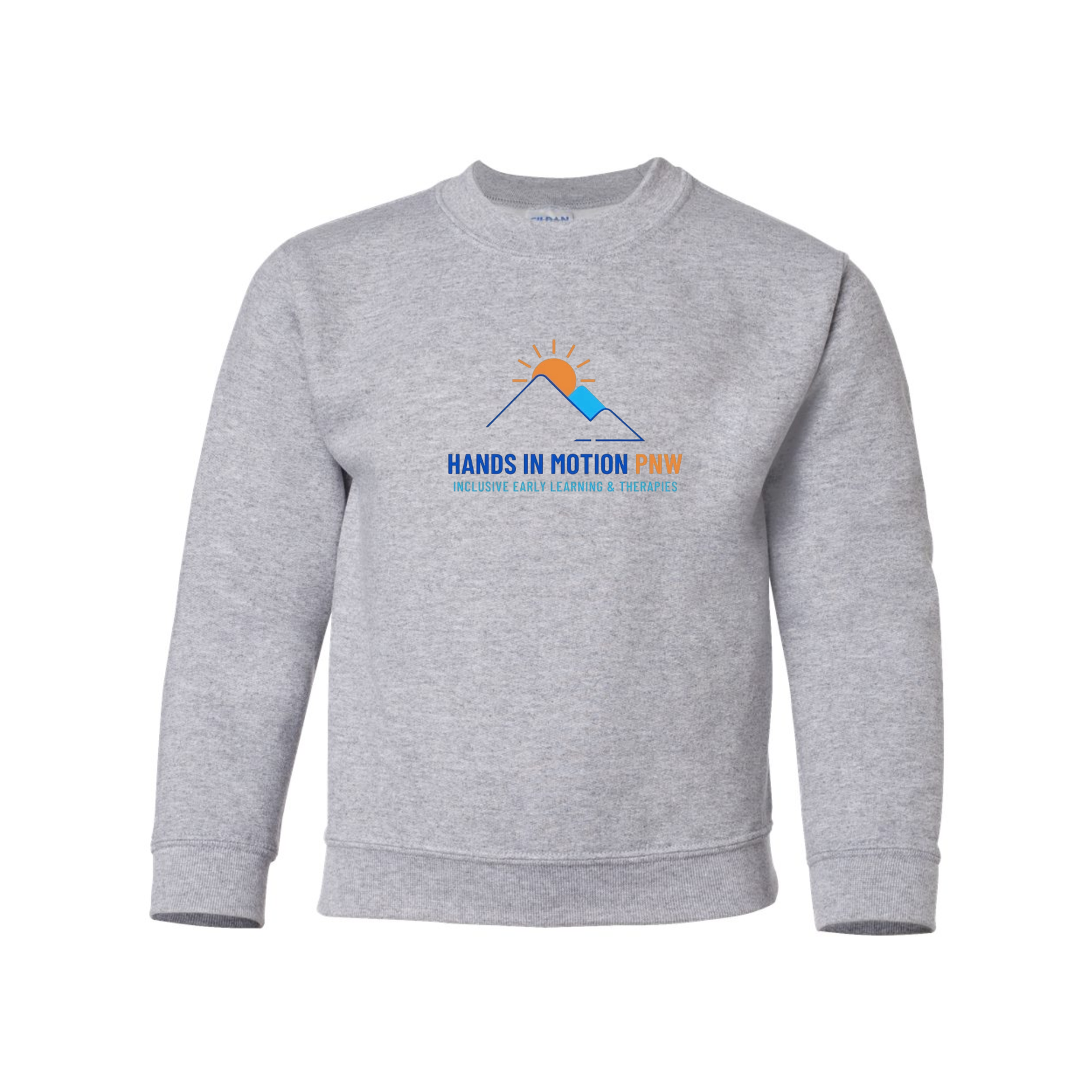 Wholesale Hands In Motion YOUTH Sweatshirt - Sports Grey Sweatshirt