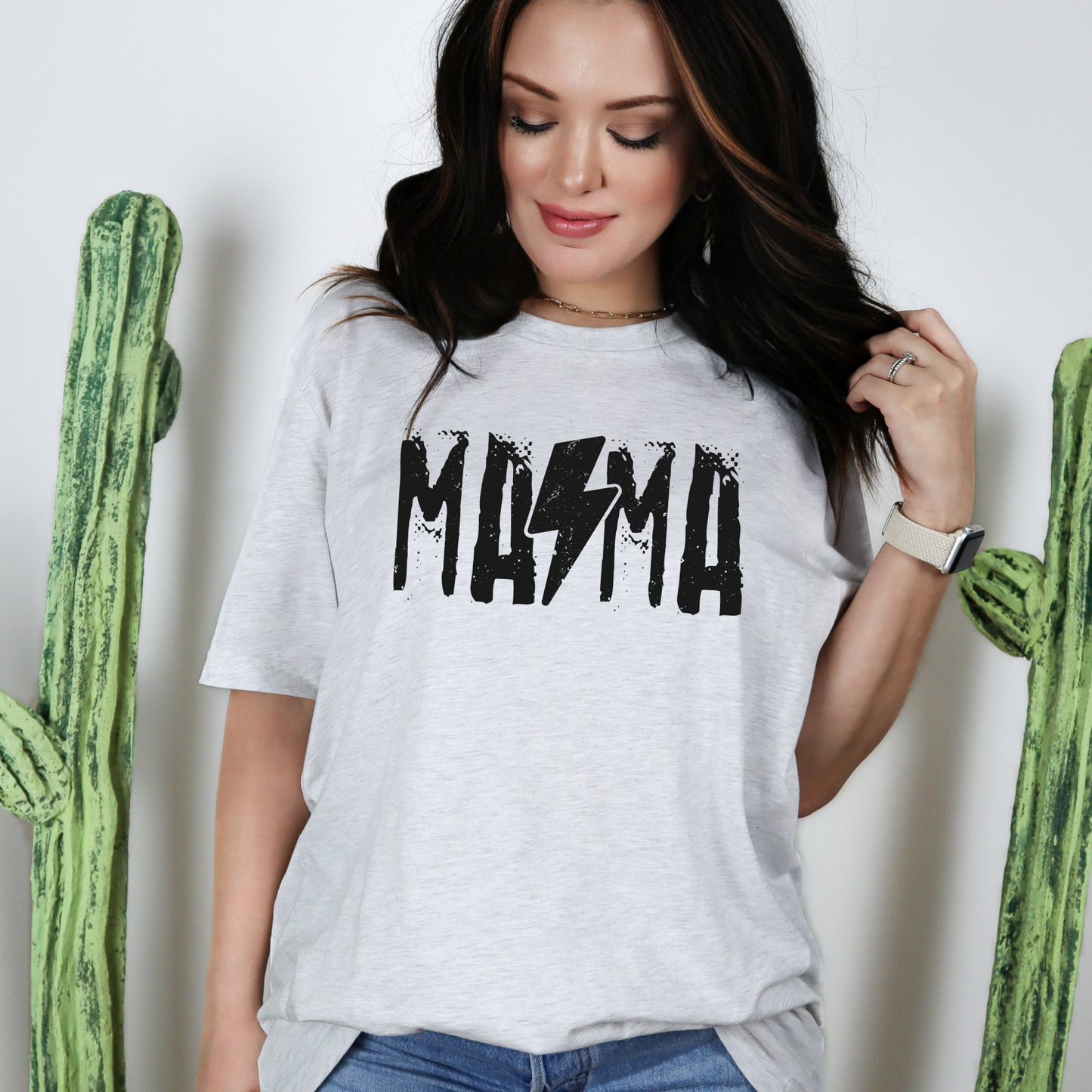 Wholesale Grunge Mama Graphic Tee - Ash Tee