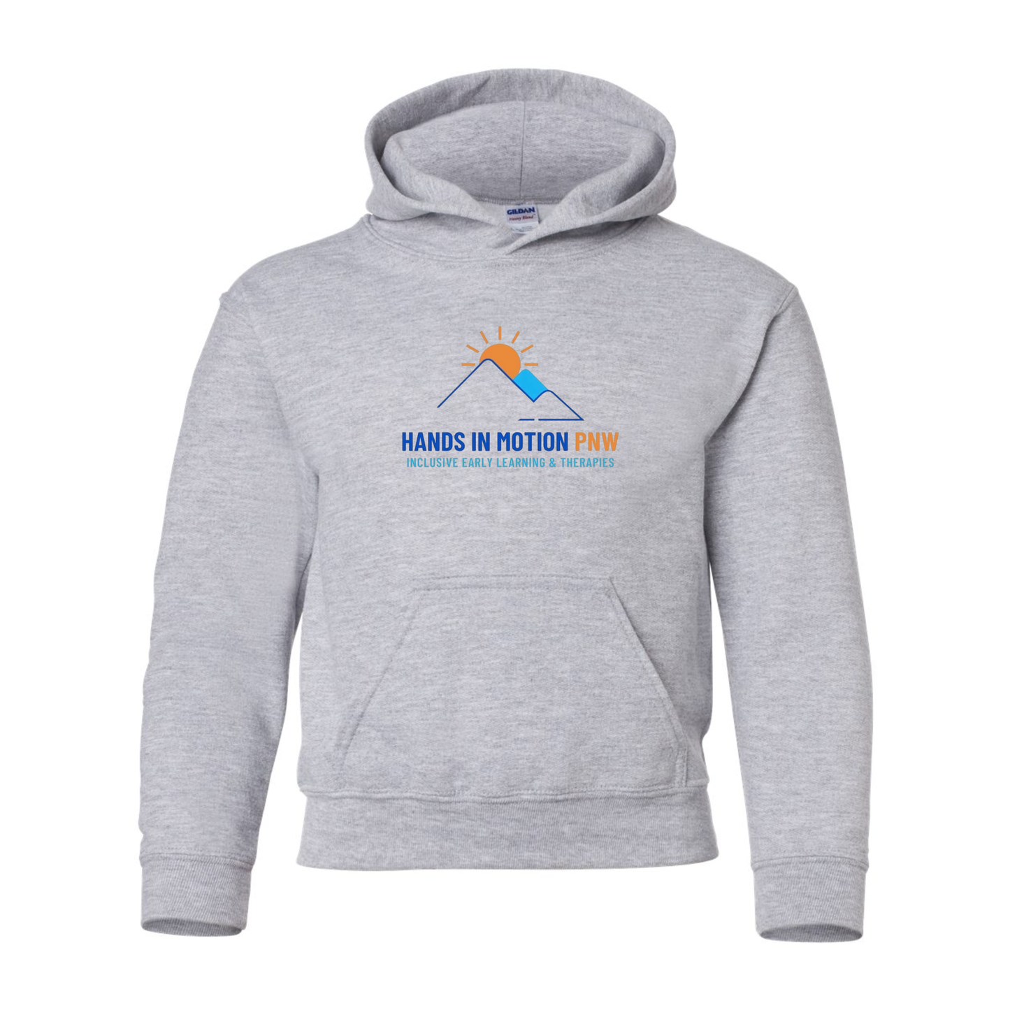 Wholesale Hands In Motion YOUTH Hoodie - Sports Grey Hoodie