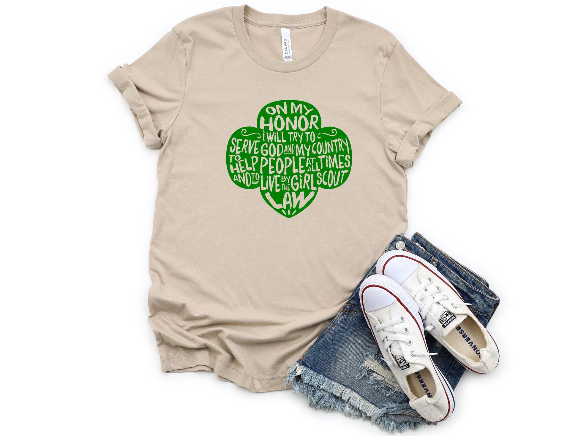 Wholesale Trefoil Promise Graphic Tee - Mint Tee