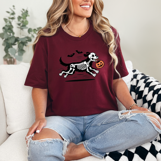 Skeleton Dog Graphic Tee
