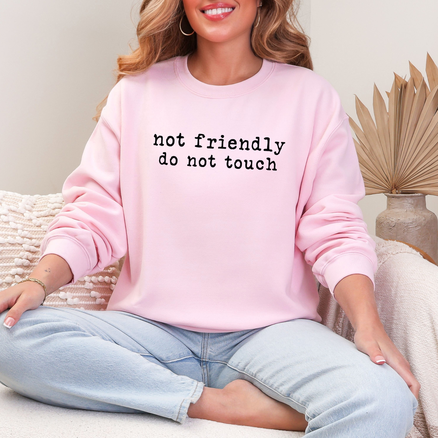 Not Friendly Do Not Touch Sweatshirt