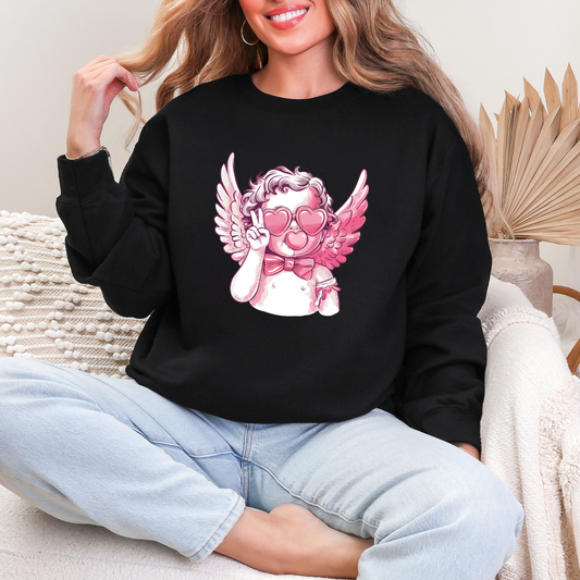 Cupid with Sunglasses Sweatshirt