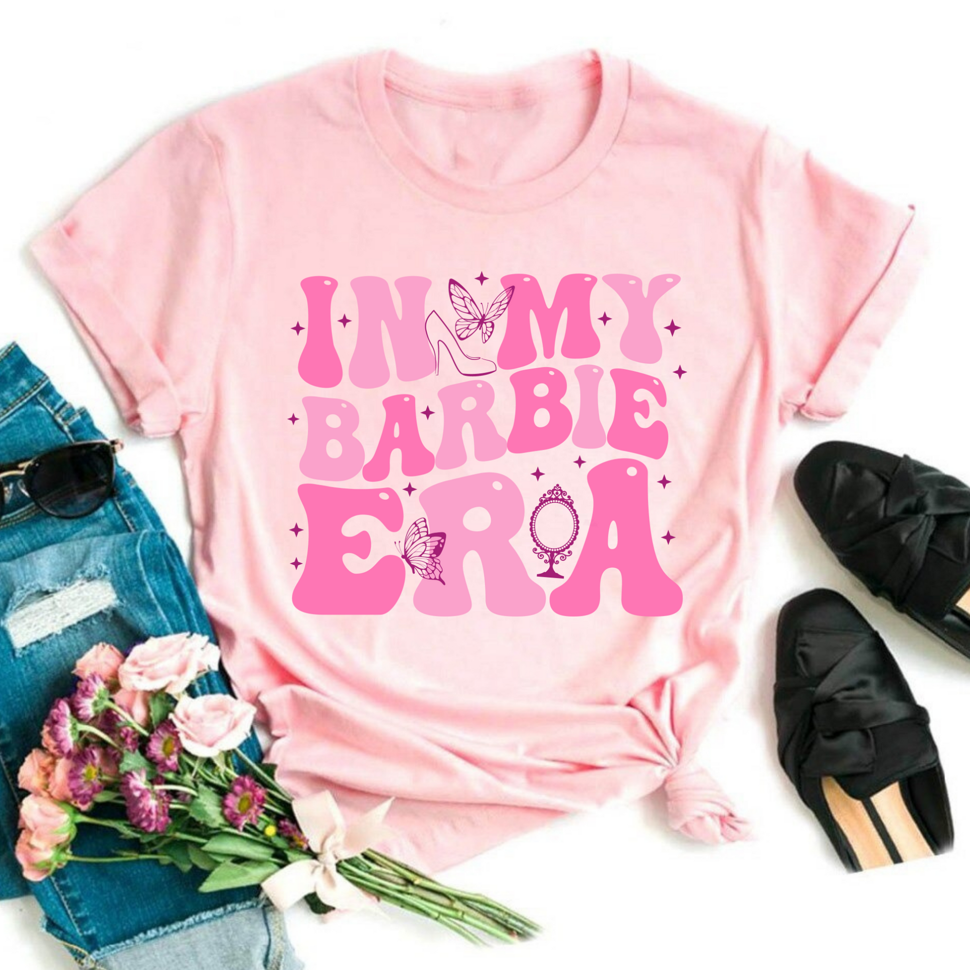 Wholesale Barbie Era Graphic Tee - Black Sweatshirt