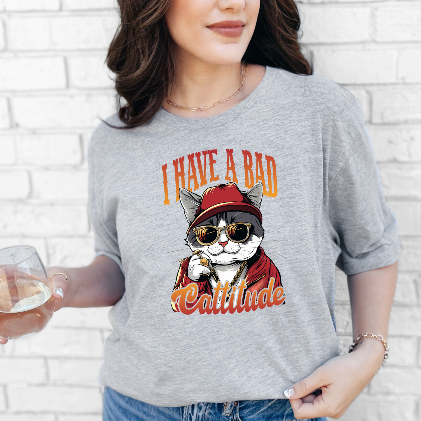 I Have A Bad Cattitude Graphic Tee