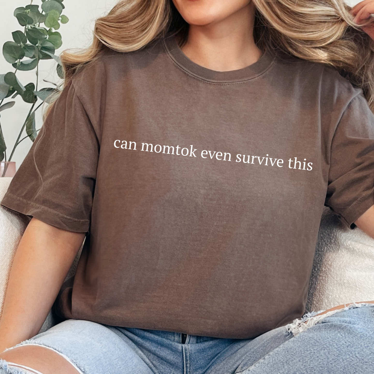 Wholesale Can Momtok even Survive this Graphic Tee - CC Espresso Tee