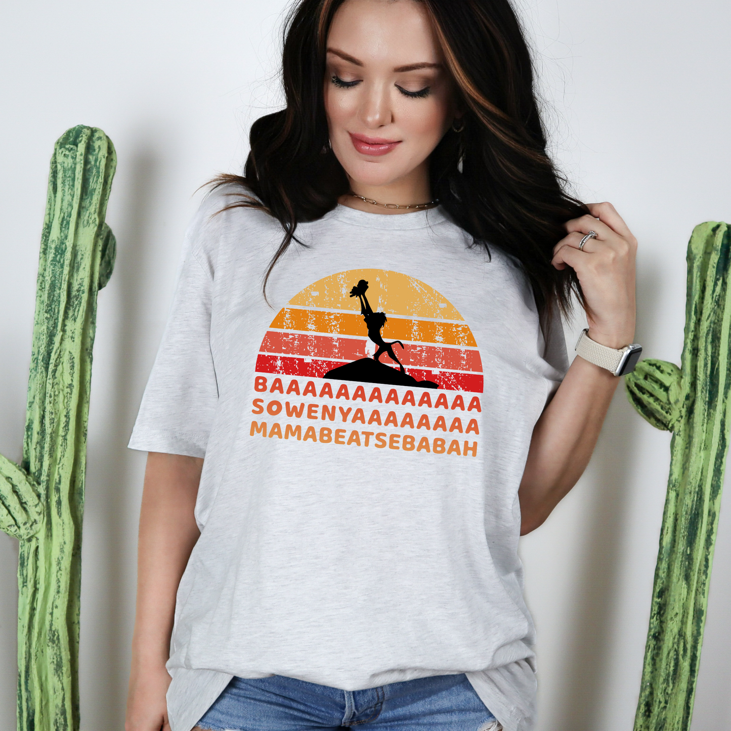 Wholesale Lion Cub Graphic Tee - Ash Tee
