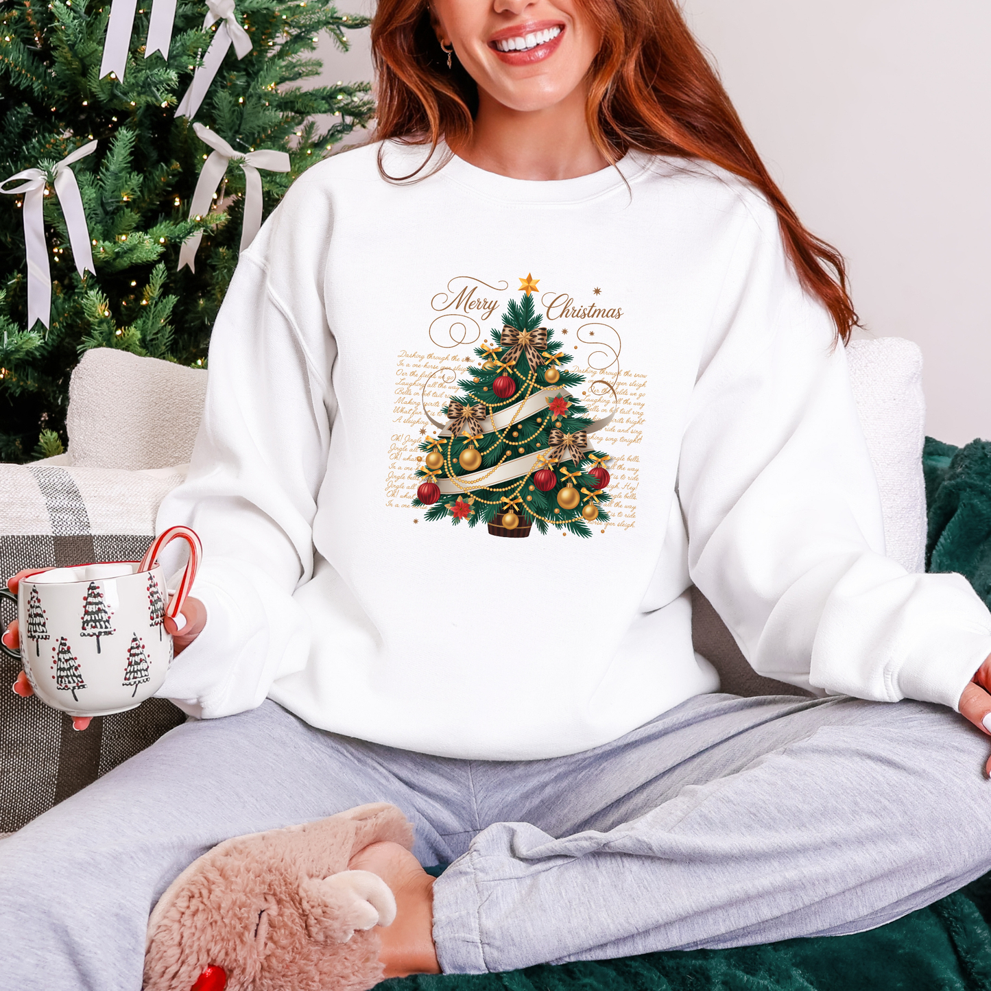 Vintage Christmas Tree Sweatshirt