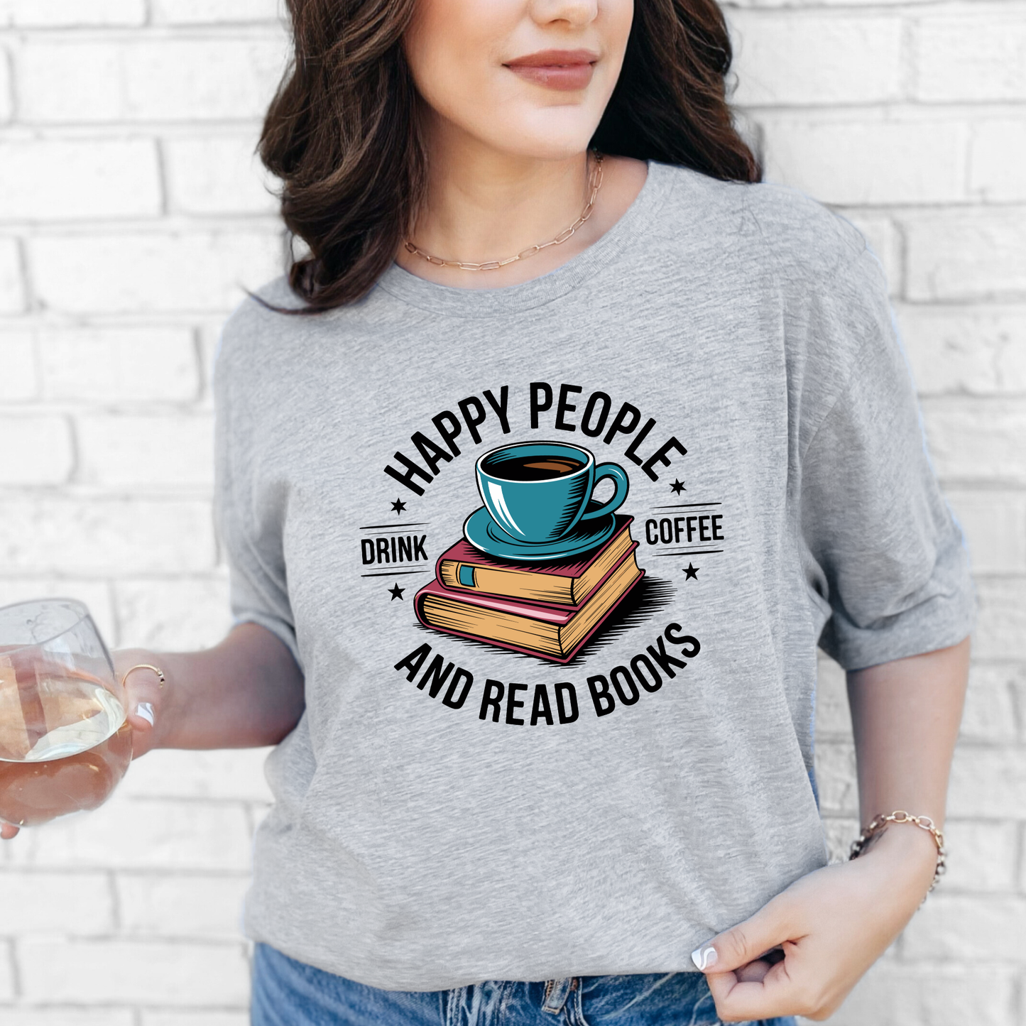 Drink Coffee & Read Books Graphic Tee