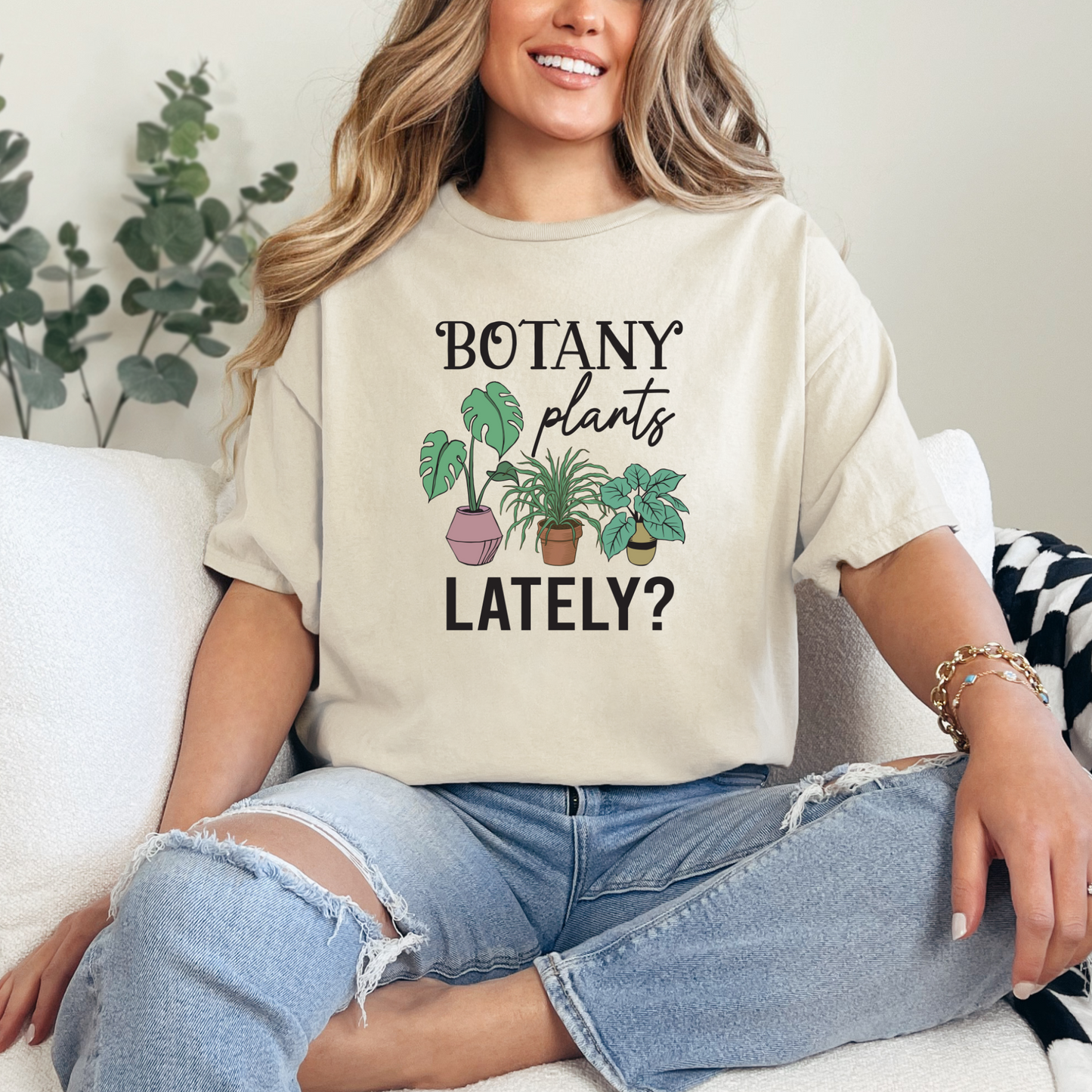Wholesale Botany plants Graphic Tee - Heather Dust Tee