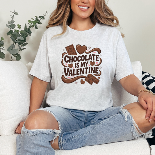 Chocolate is My Valentine Graphic Tee