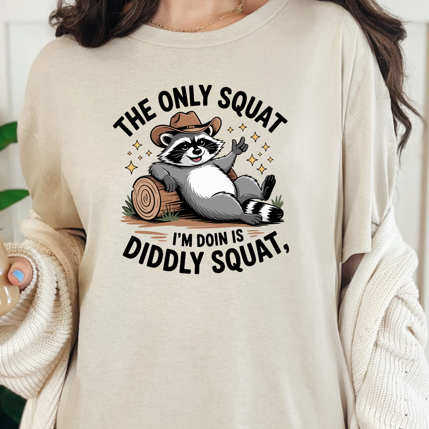 Wholesale Diddly Squat Graphic Tee - Natural