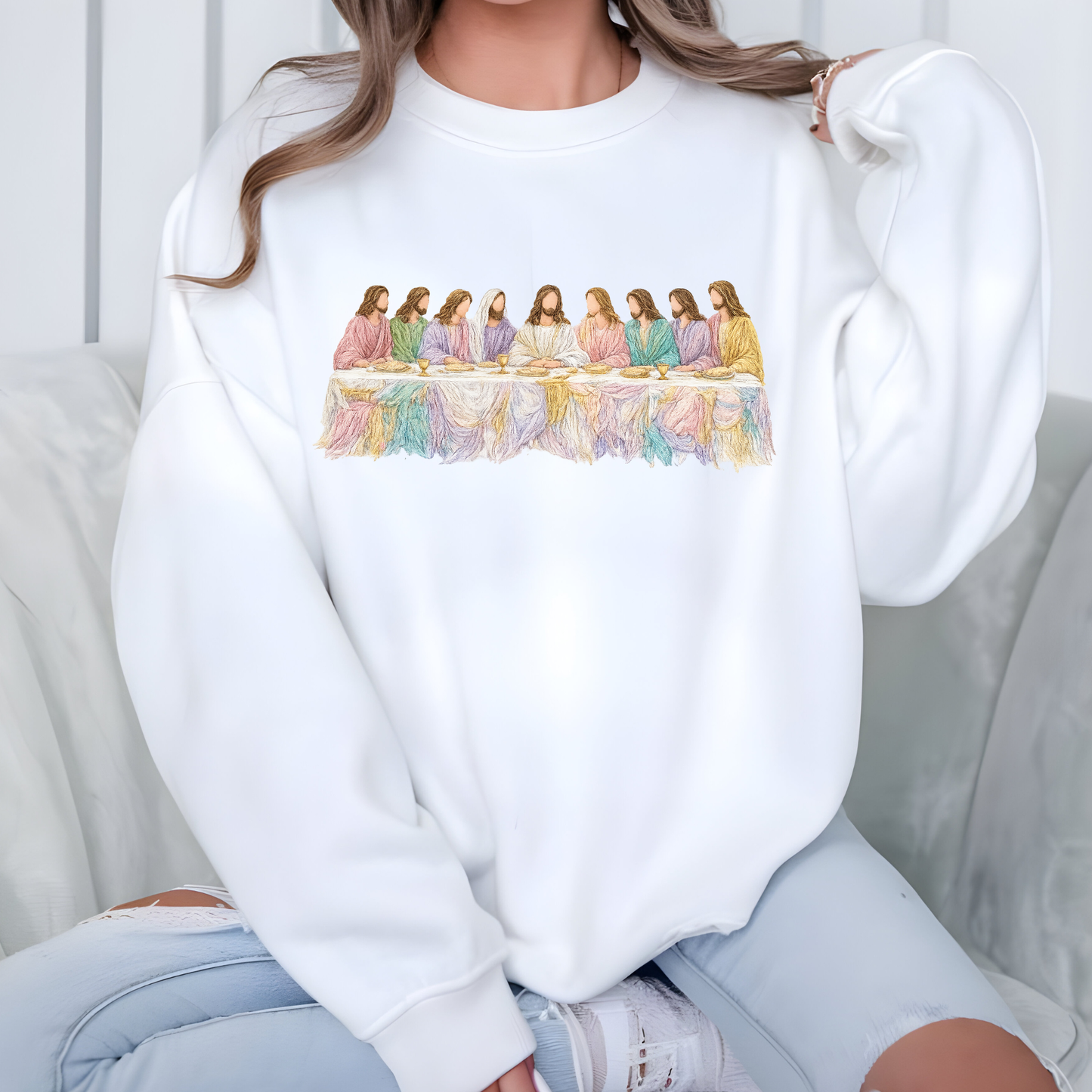 Christian Last Supper Sweatshirt