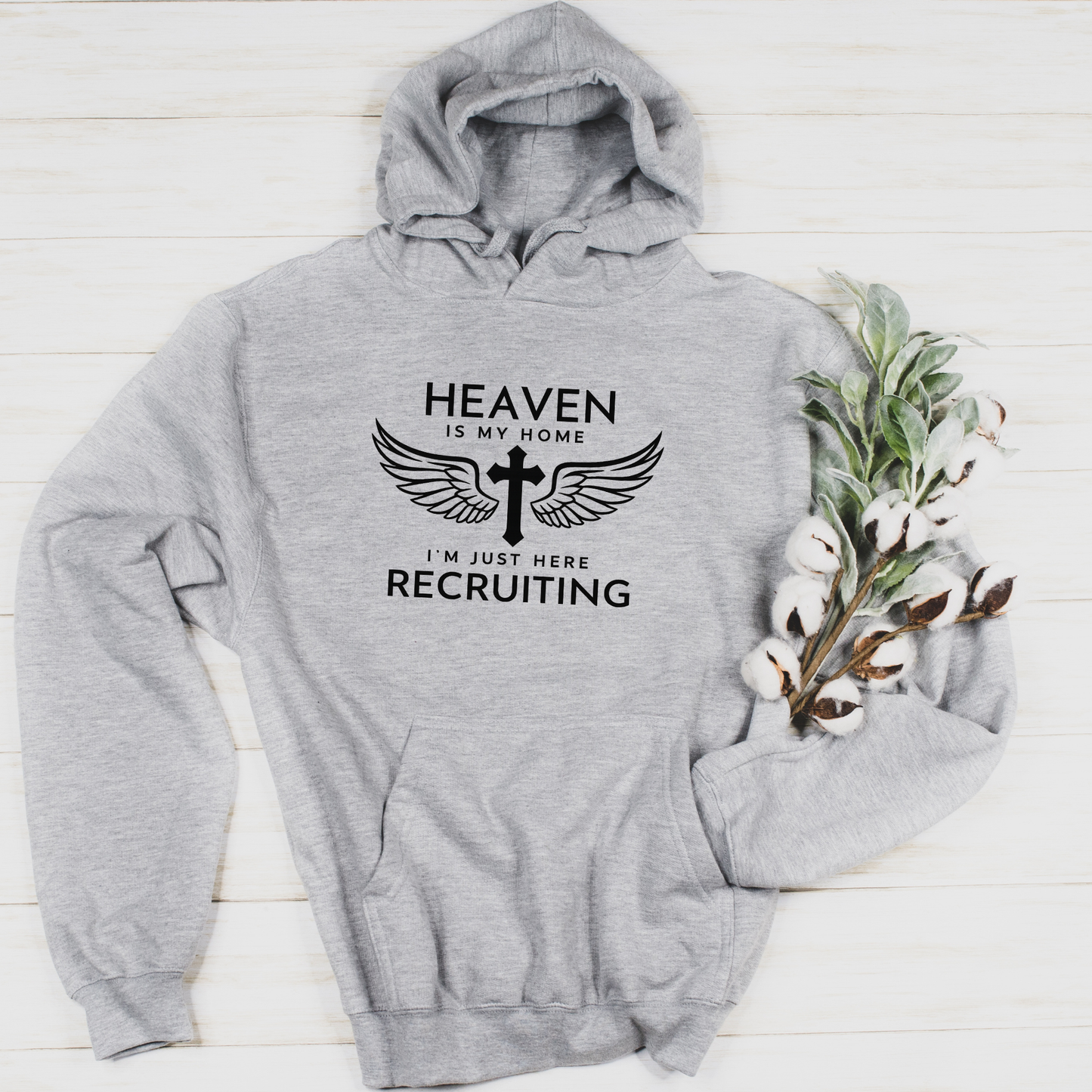 Wholesale Heaven is my Home Sweatshirt - Grey Hoodie