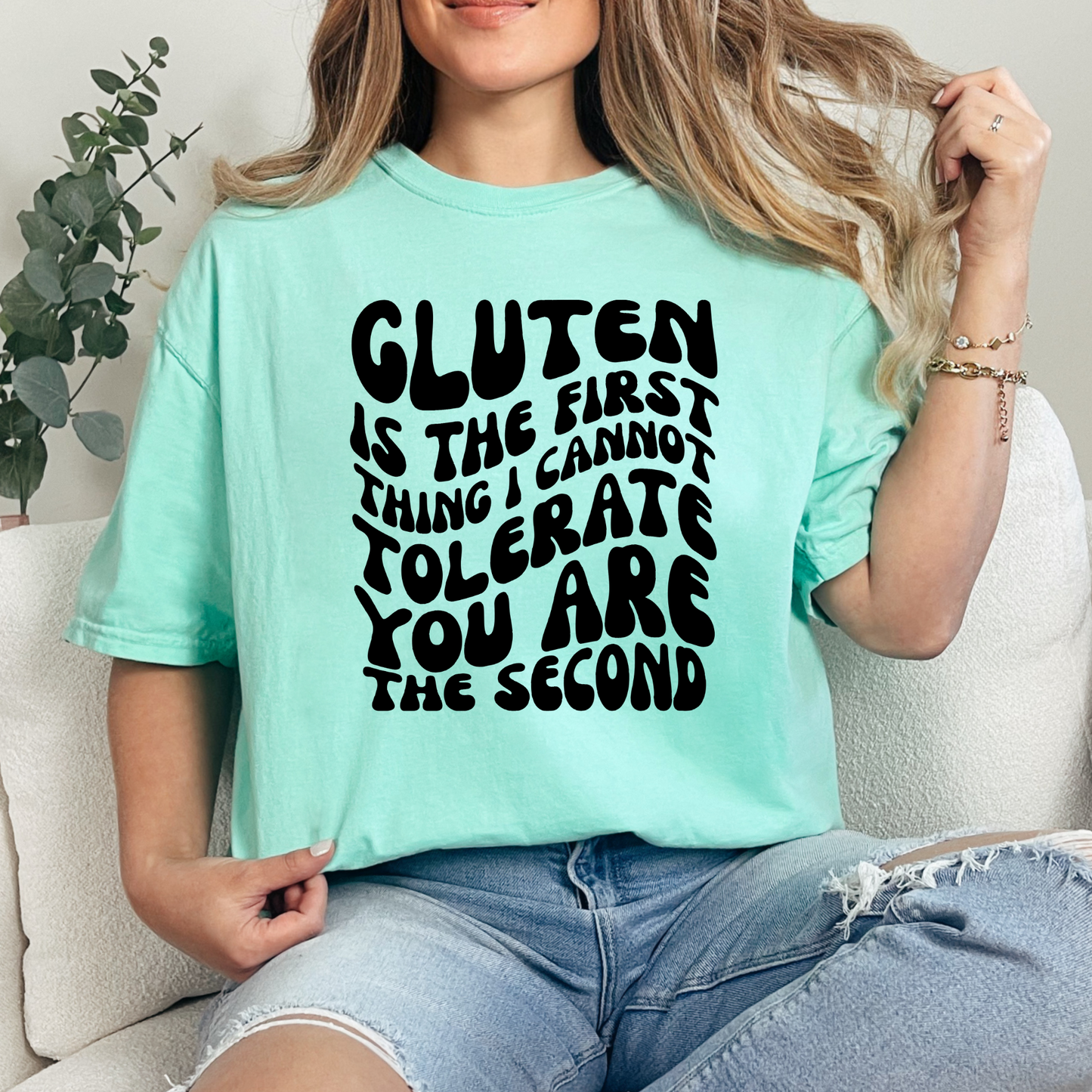 Wholesale Retro Gluten Graphic Tee - CC Island Reef Tee