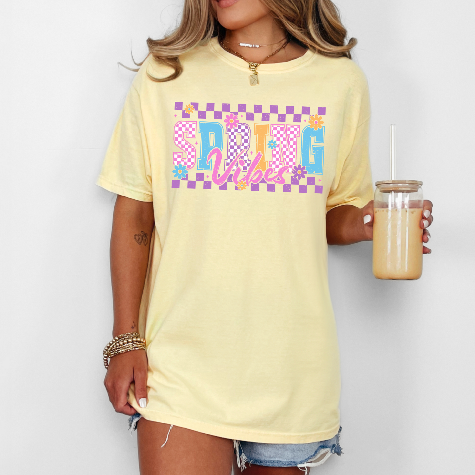 Wholesale Spring Vibes Graphic Tee - CC Butter Tee