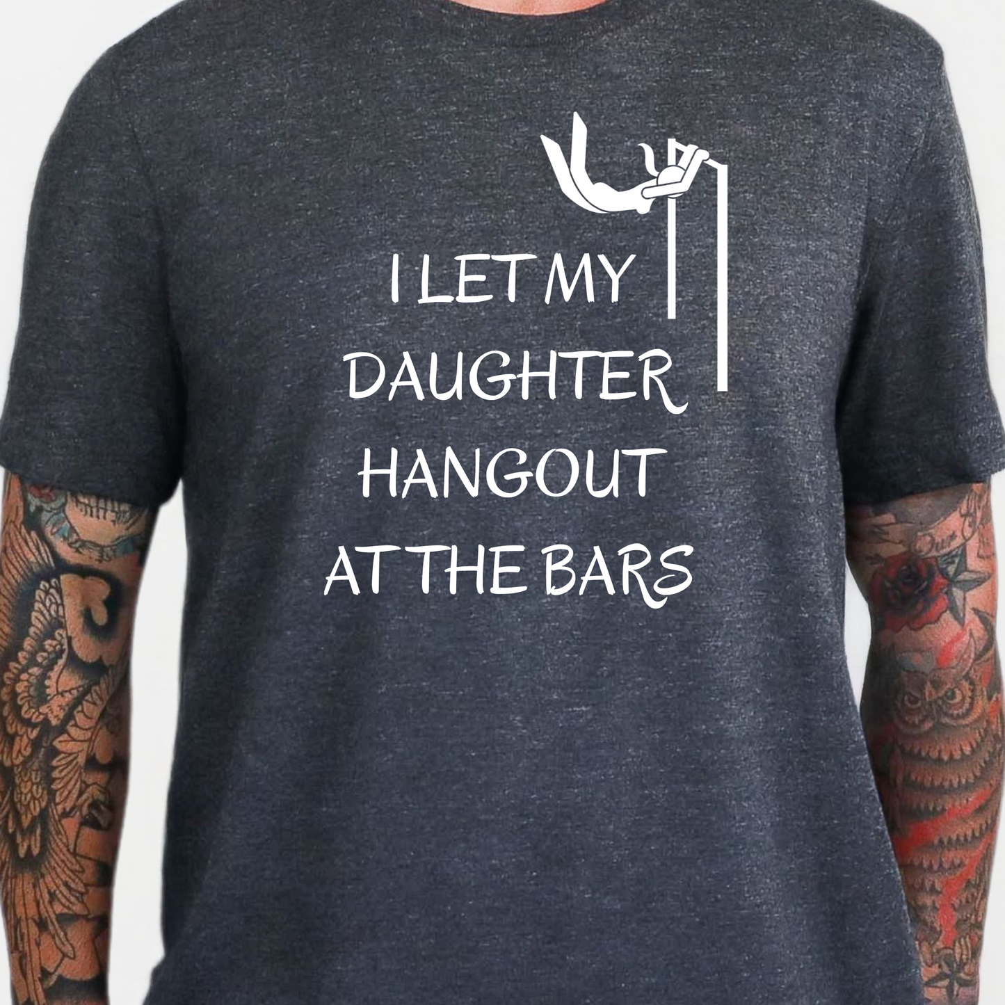 Wholesale Daughter Hang Out at Bars Graphic Tee - Dark Grey Heather Tee
