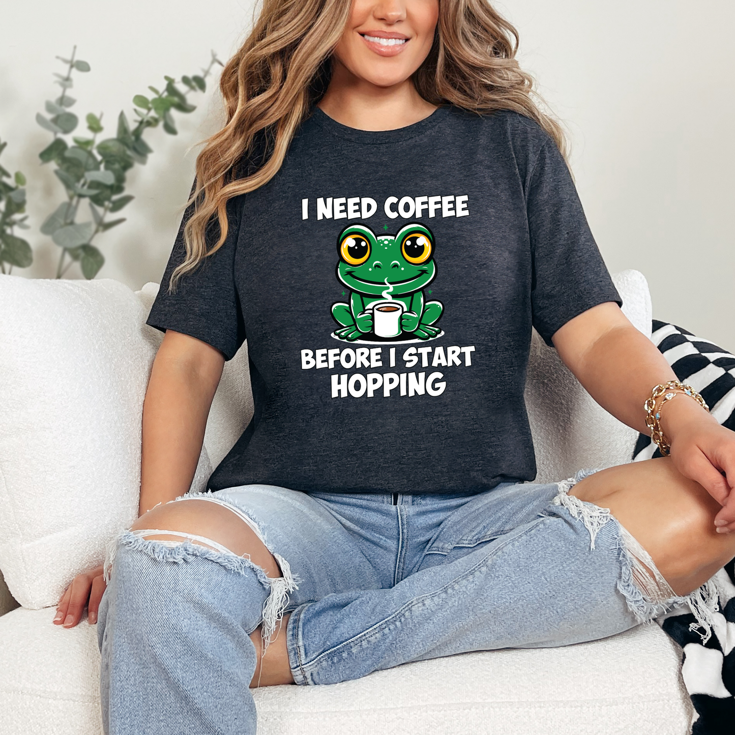 Coffee Before Hopping Graphic Tee