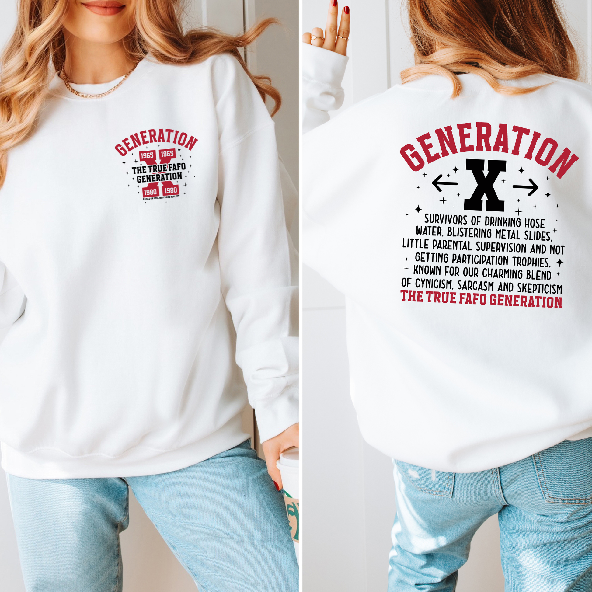 Wholesale Generation X Sweatshirt - White Sweatshirt
