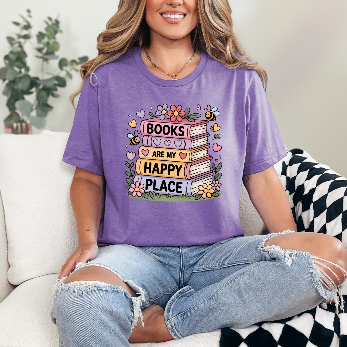 Books are my Happy Place Graphic Tee