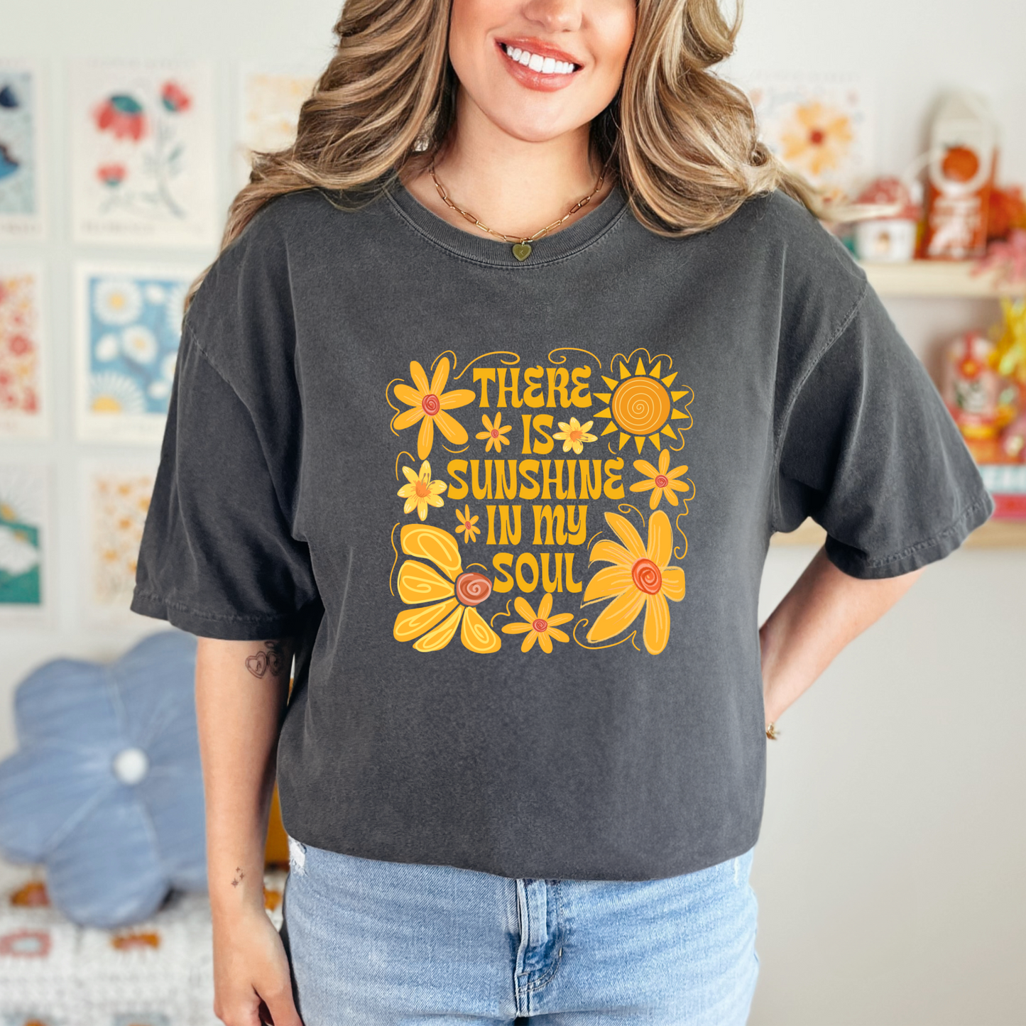 Wholesale Sunshine in my Soul Graphic Tee - CC Pepper