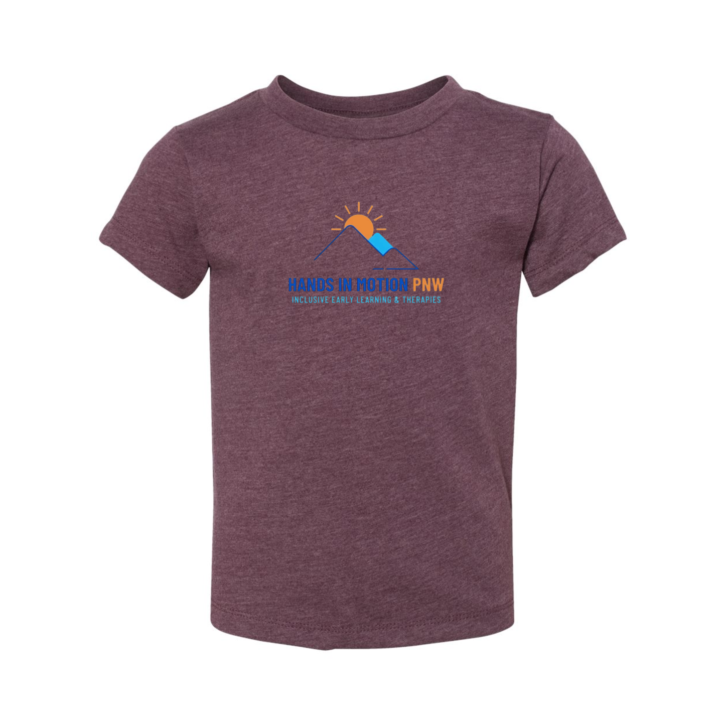 Wholesale Hands In Motion TODDLER Graphic Tee - Heather Maroon Tee
