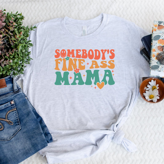 Wholesale Somebody's fine ass mama Graphic Tee - White Tee