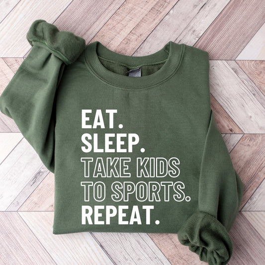 Take kids to sports repeat