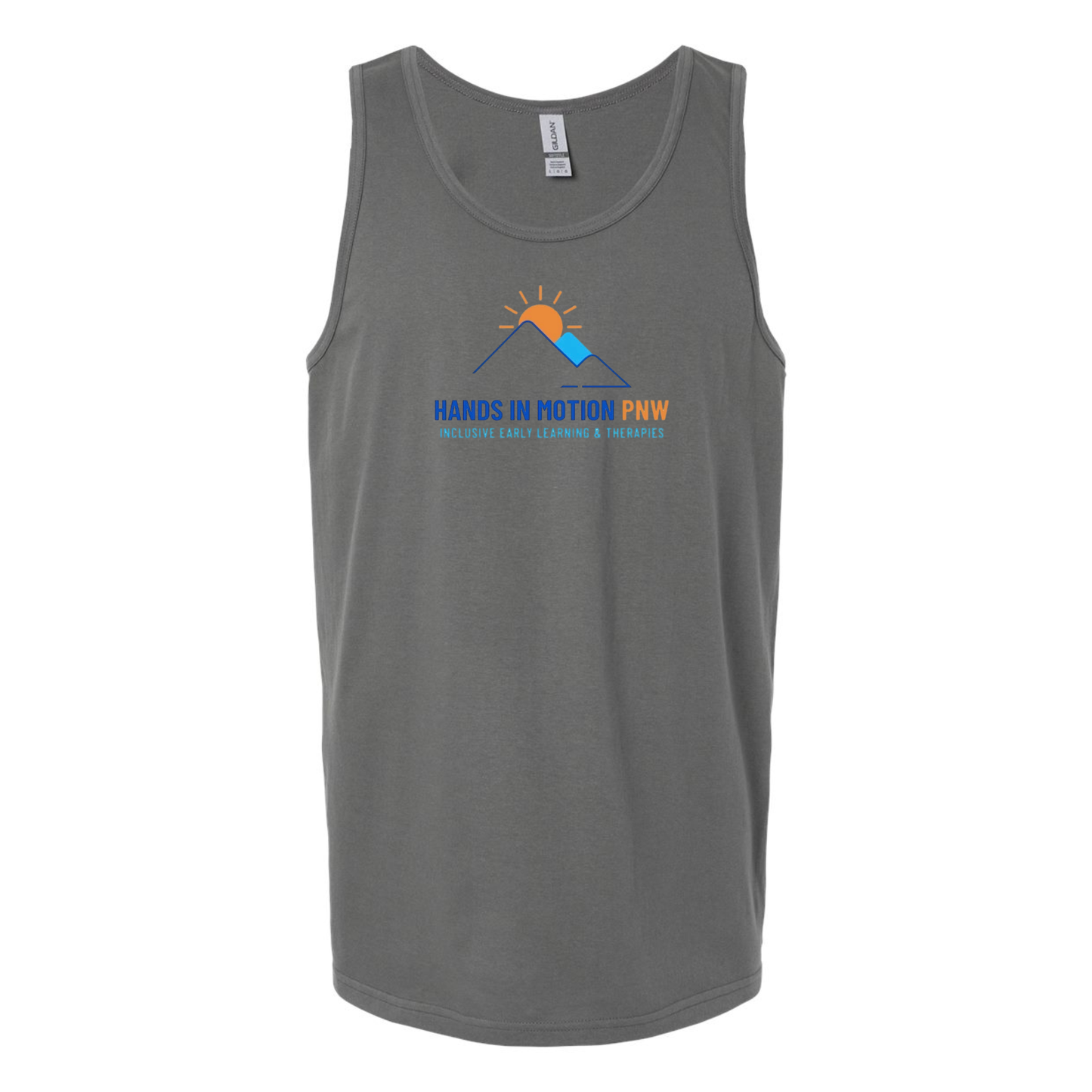 Wholesale Hands In Motion TANK Graphic Tee - Charcoal Gildan Tank