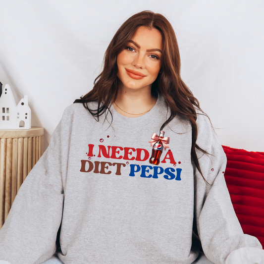 Wholesale I need a Diet Pepsi - Grey Sweatshirt