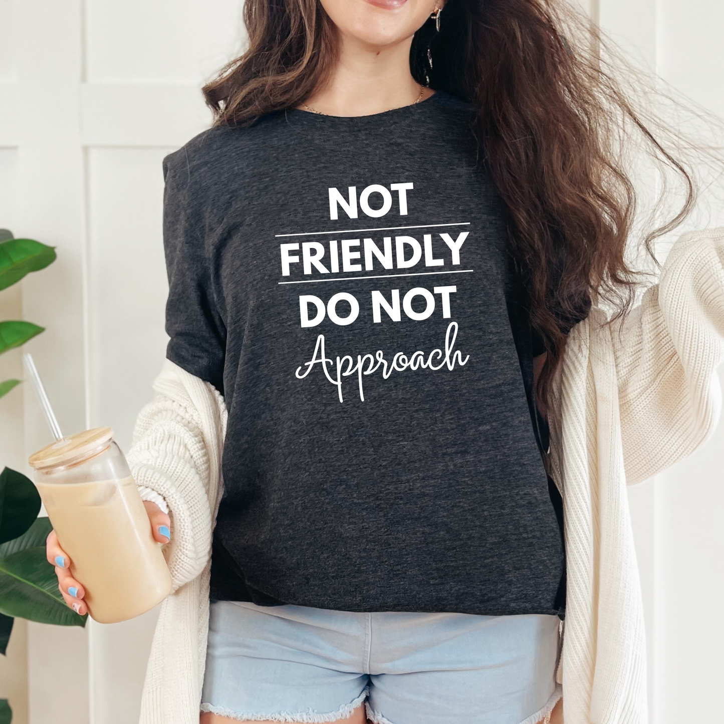 Not Friendly Do Not Approach Graphic Tee
