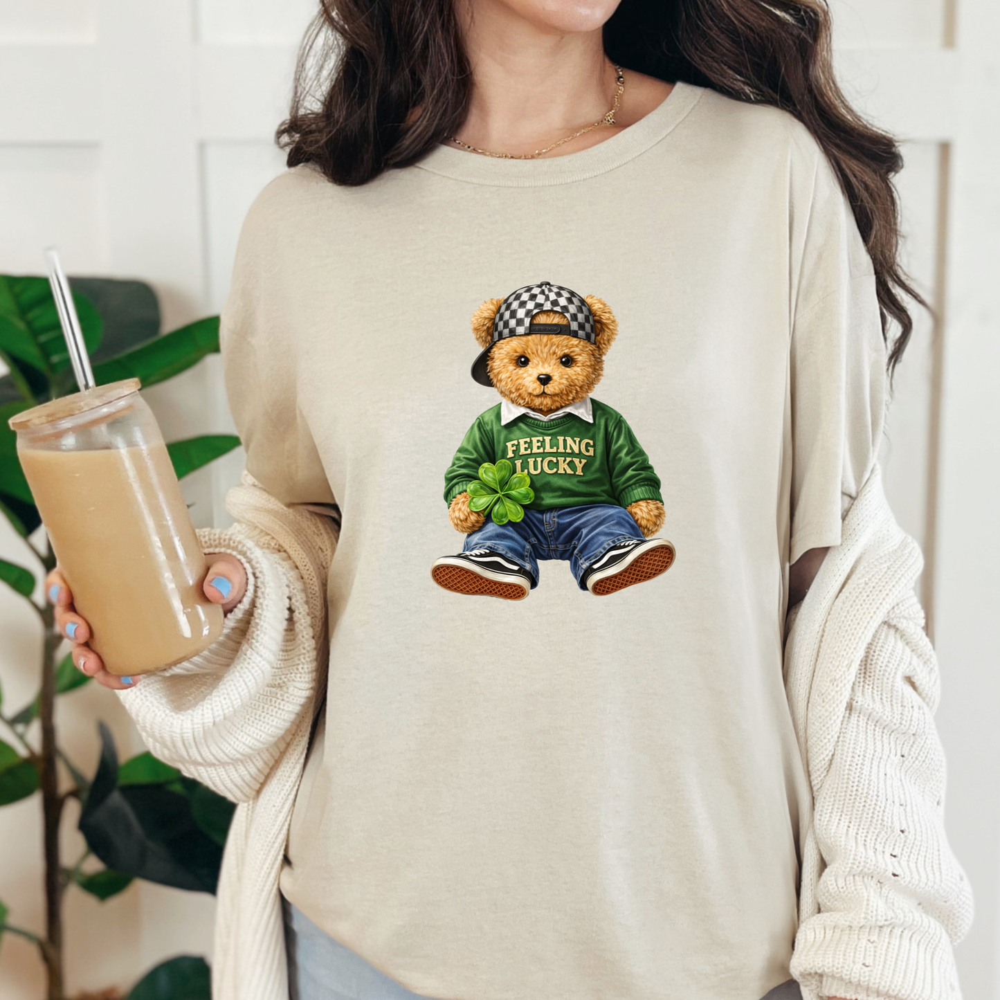 Feeling Lucky Teddy Bear Graphic Tee