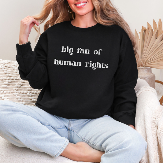 Big Fan of Human Rights Sweatshirt