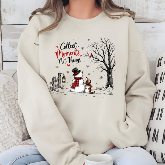 Wholesale Collect Moments Not Things Graphic Sweatshirt - Sand