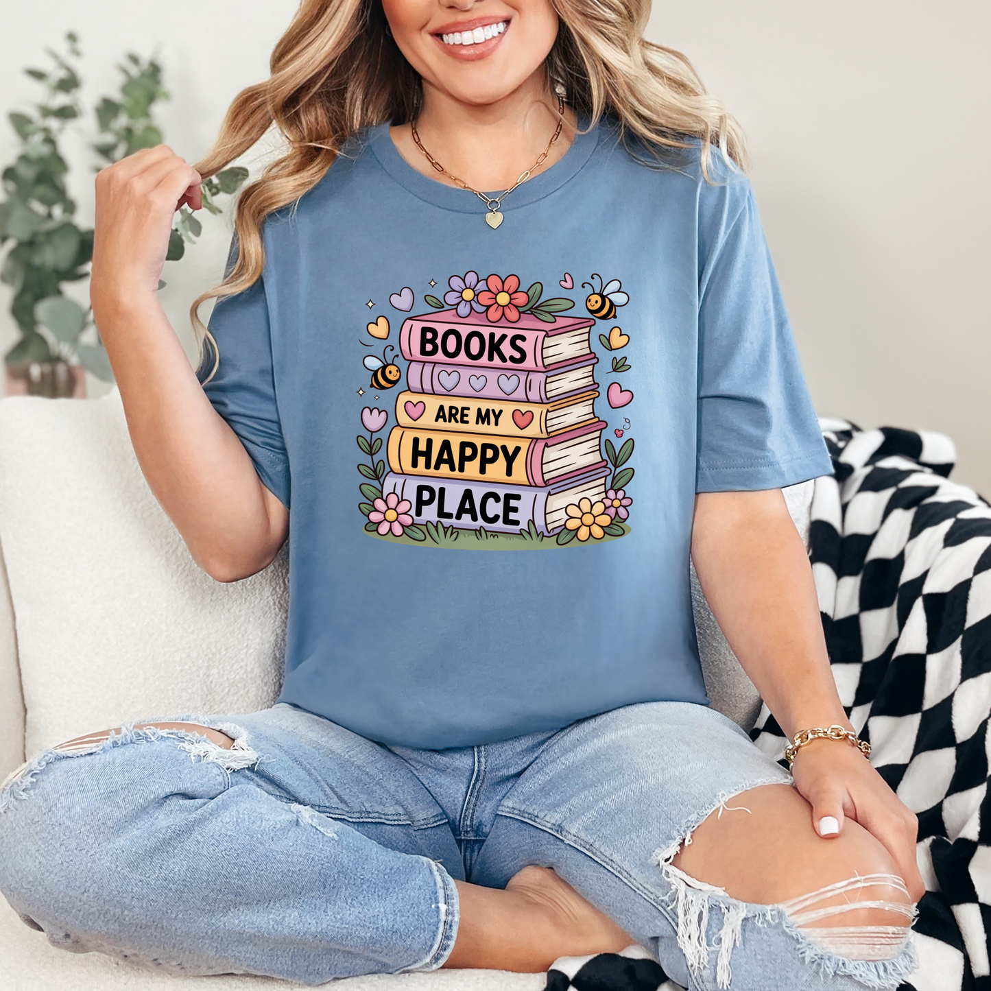 Books are my Happy Place Graphic Tee