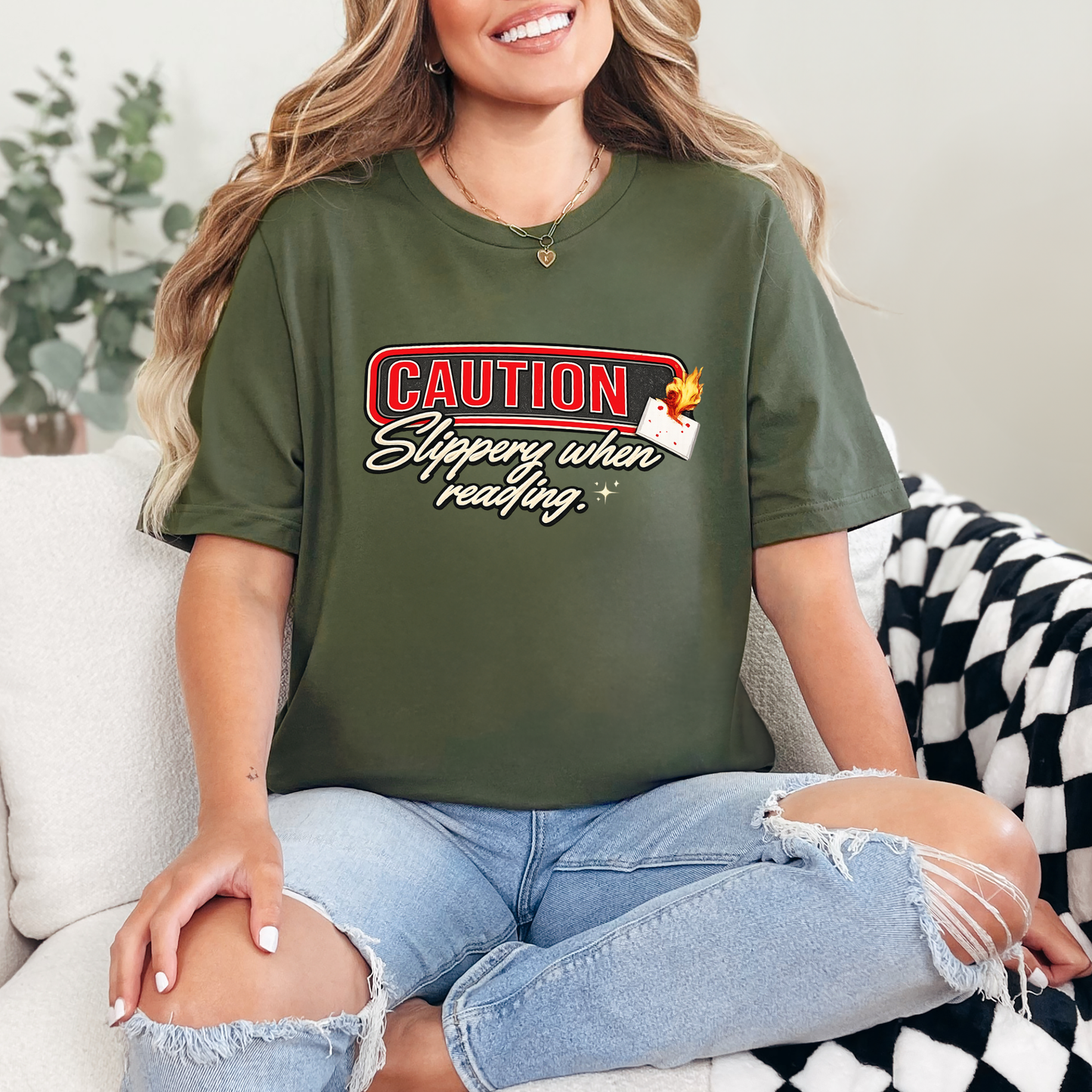 Slippery When Reading Graphic Tee