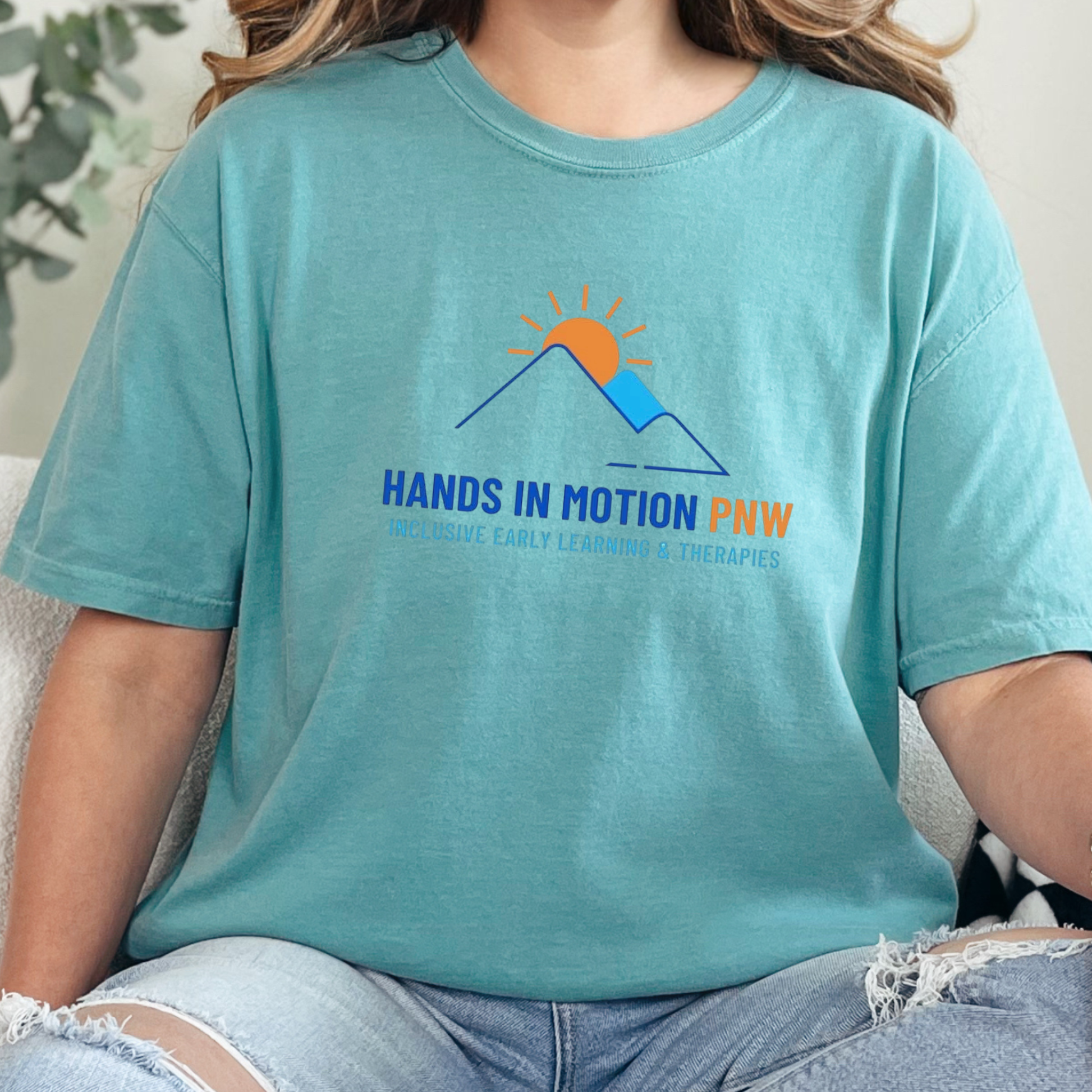 Wholesale Hands In Motion CC Graphic Tee - CC Seafoam Tee