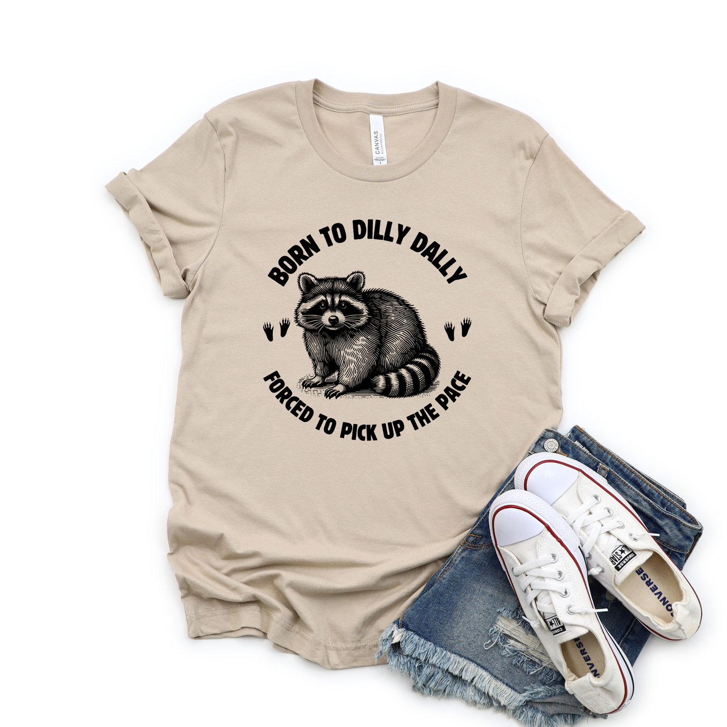 Wholesale Born to dilly dally Graphic Tee - Tan Tee