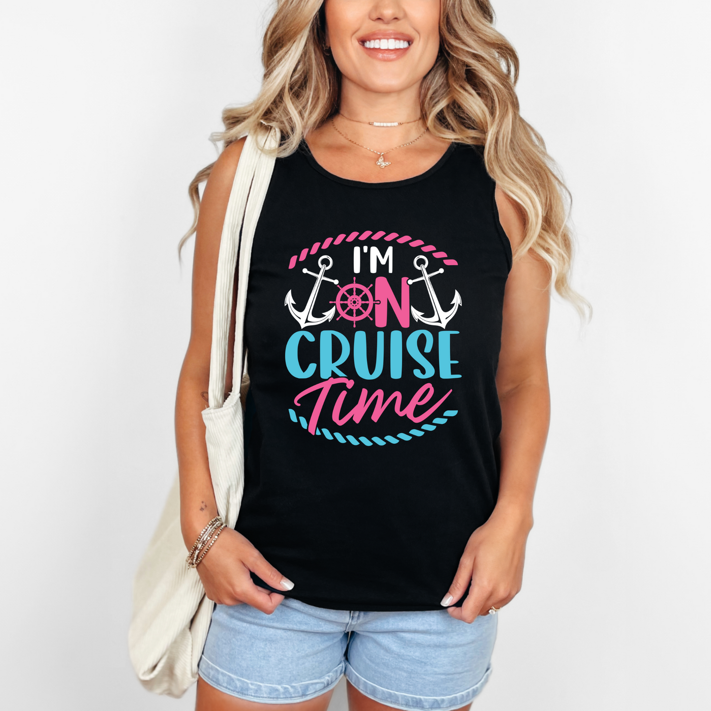 Wholesale On Cruise time - Black Tee