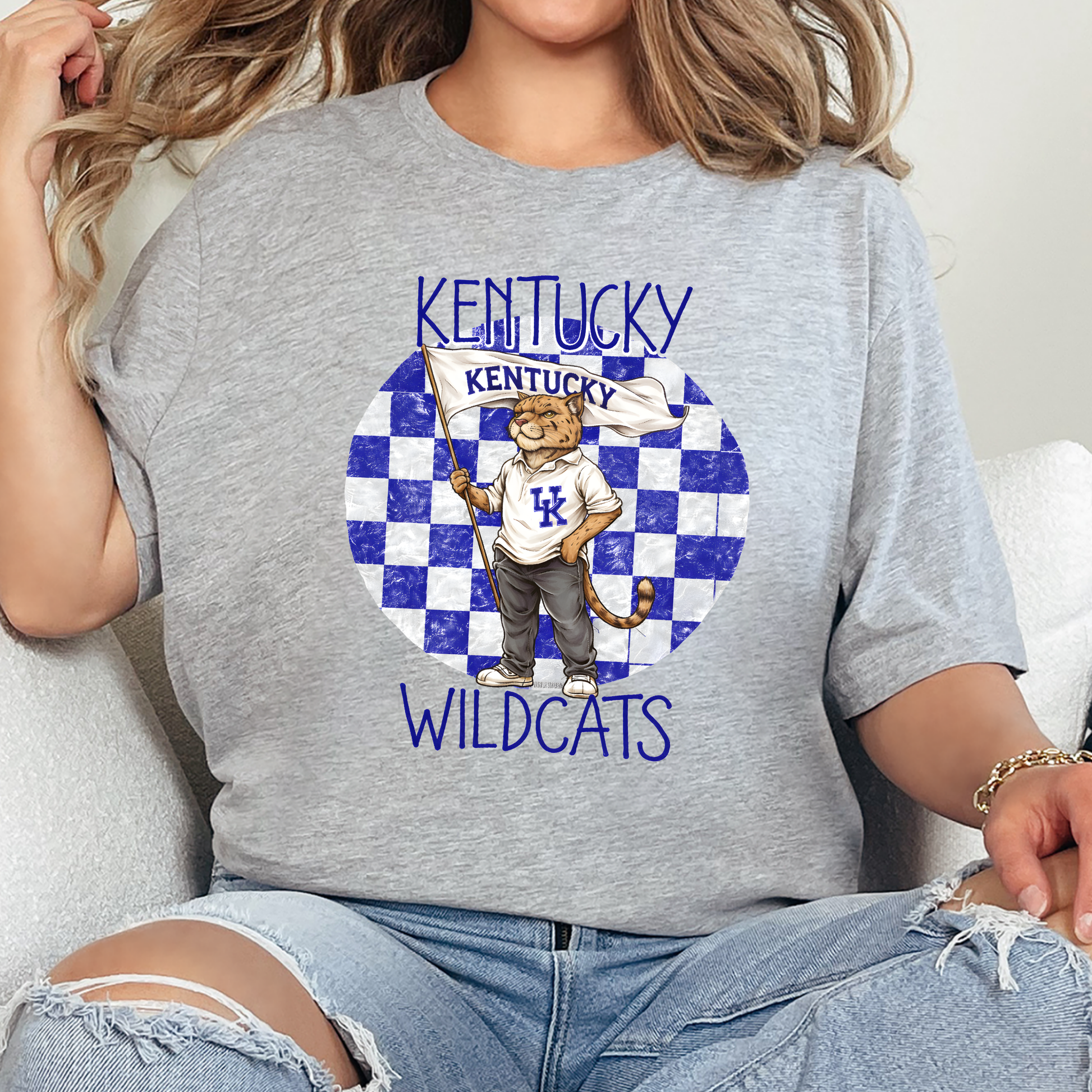 Wholesale Kentucky Wildcats Graphic Tee - Grey Tee