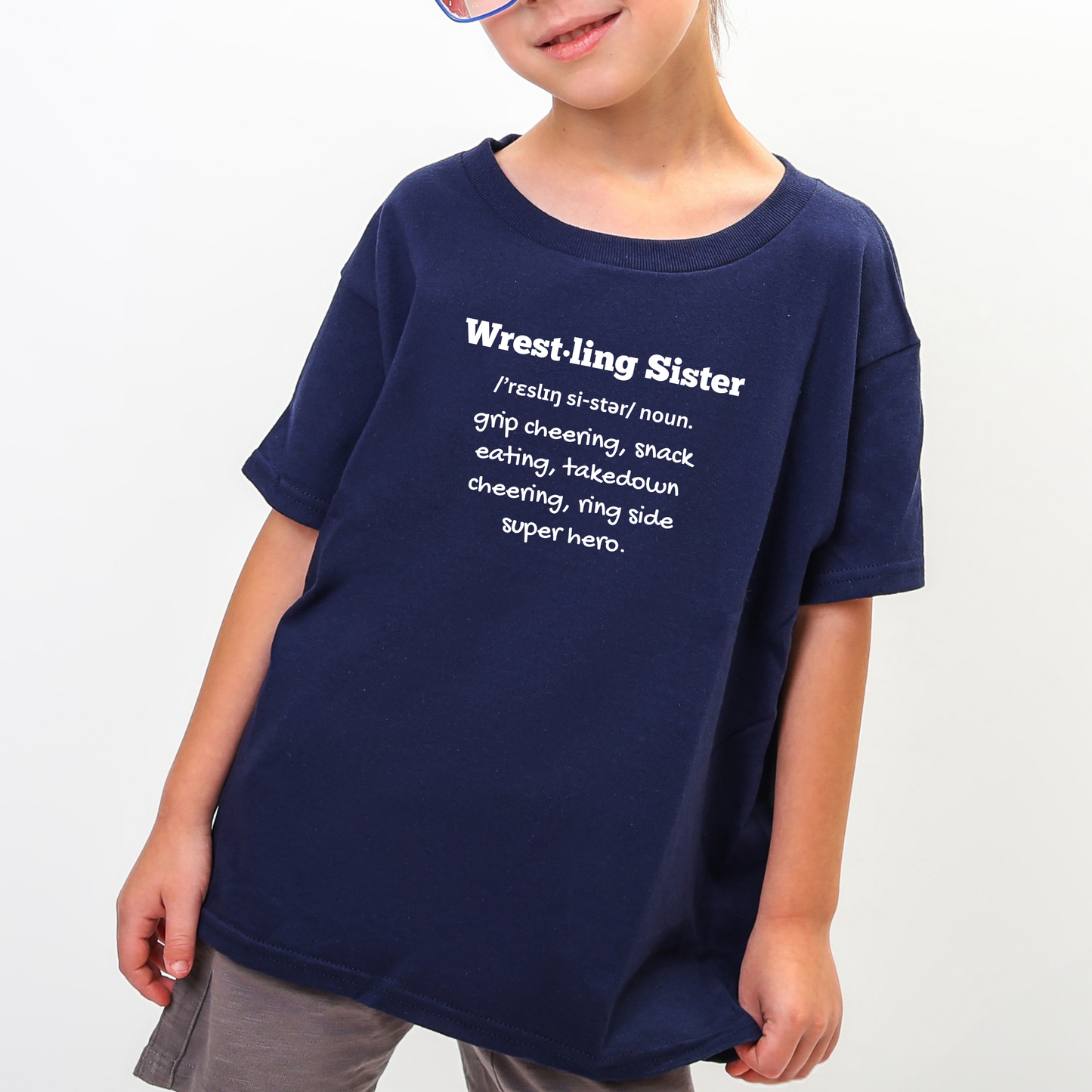 Wrestling Family Sweatshirt or Graphic Tee