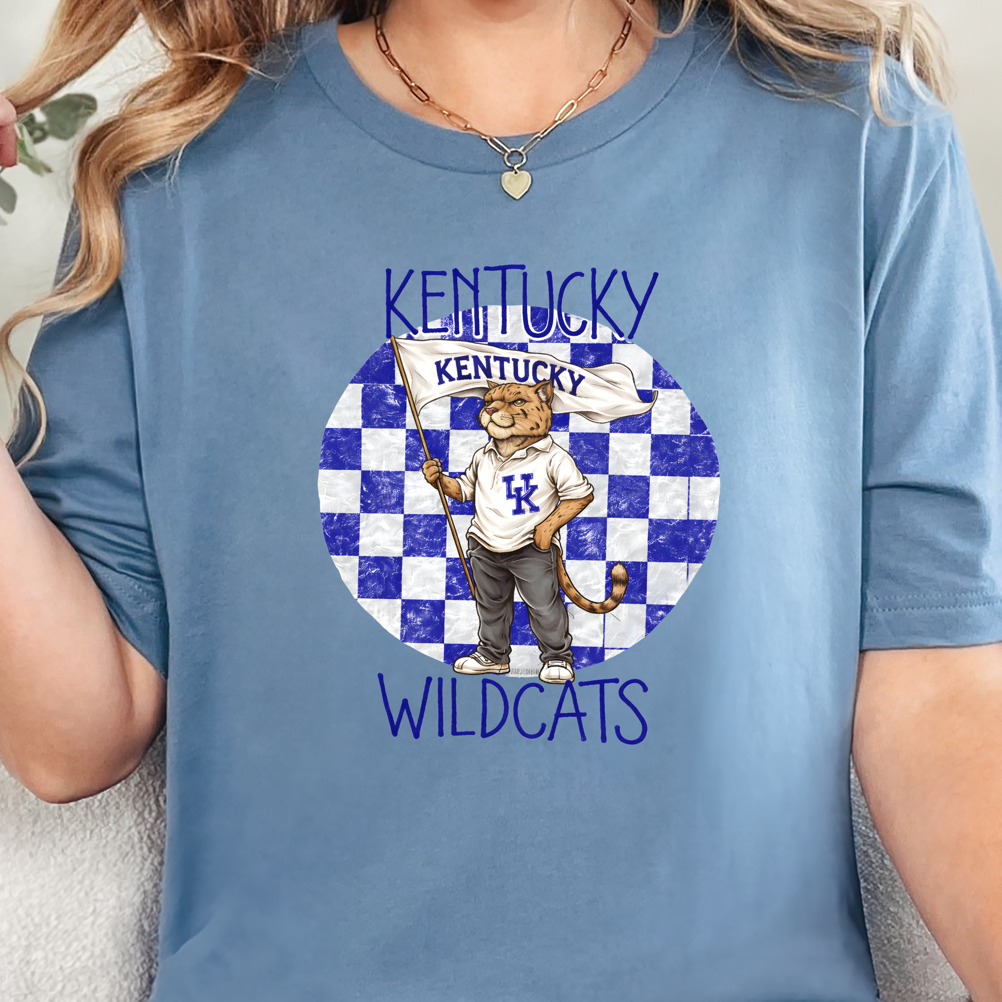 Wholesale Kentucky Wildcats Graphic Tee - Steel Blue Tee
