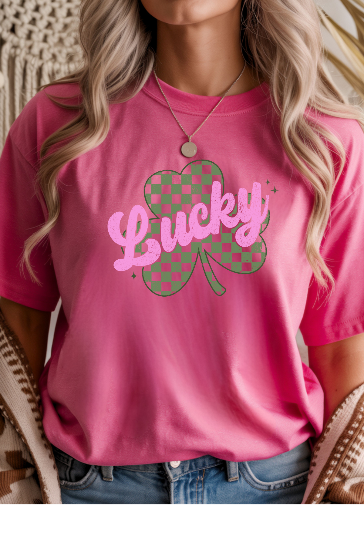 Wholesale Sahara Spring - Lucky #3 - Heliconia Gildan Tee
