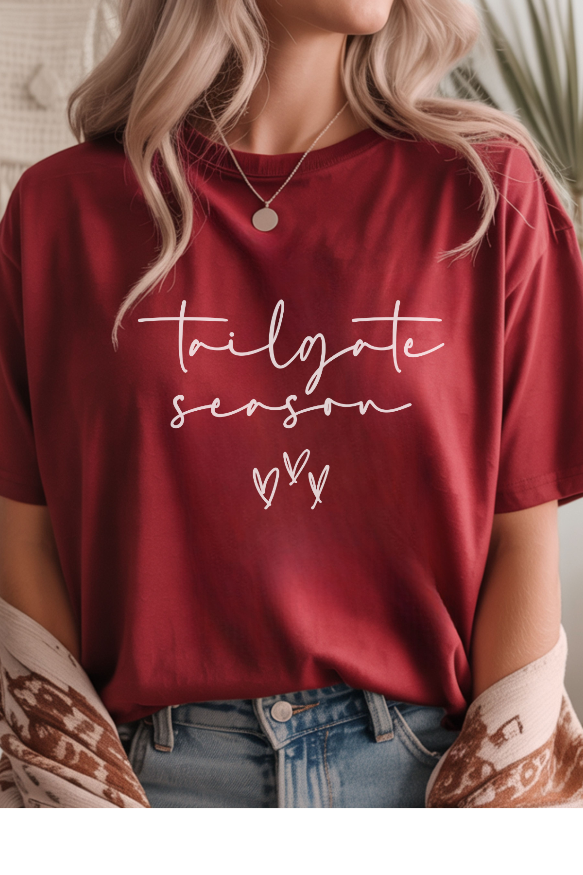 Wholesale Let the Games Begin - Tailgate Season #1 - Antique Cherry Gildan Tee
