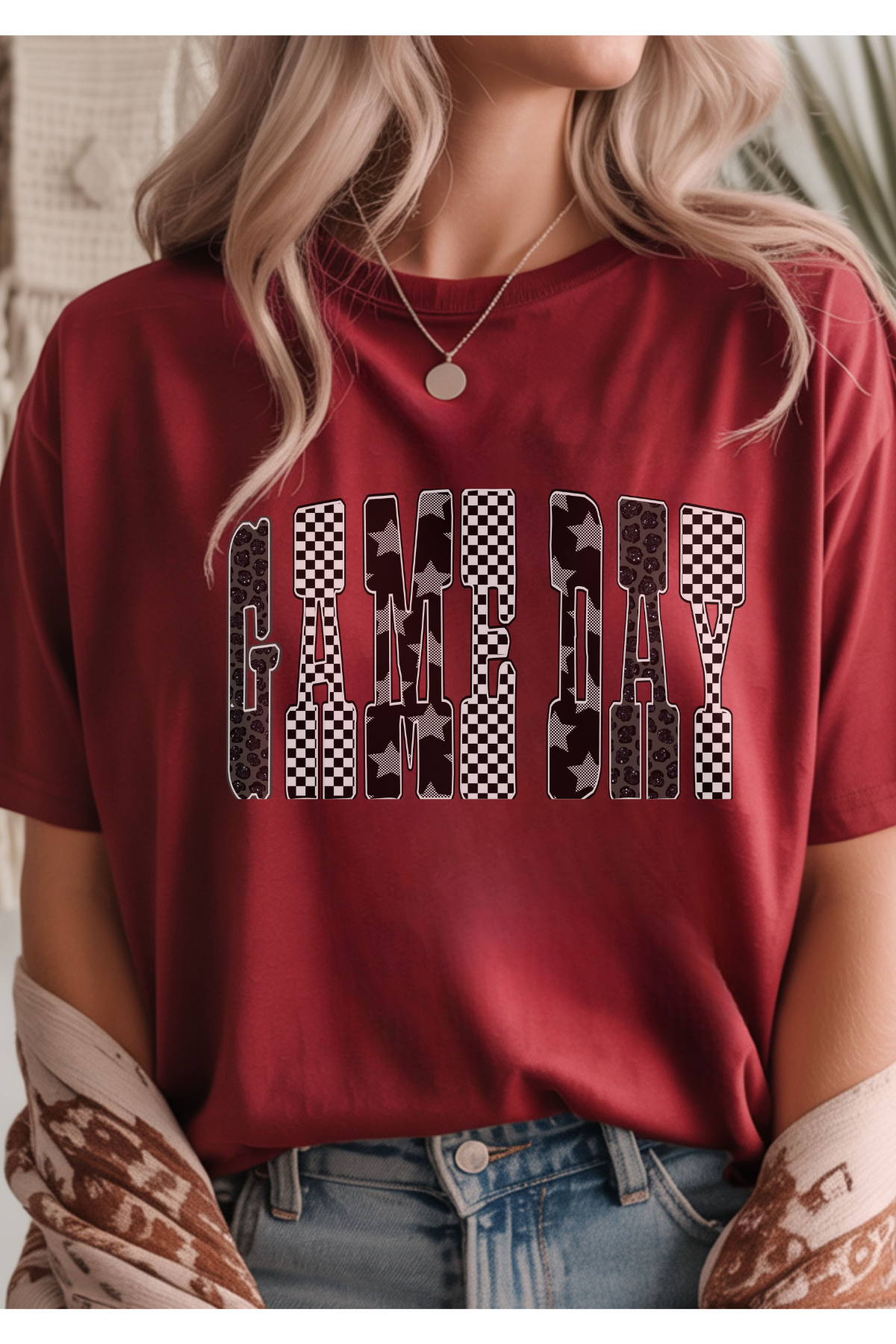 Wholesale Let the Games Begin - Gameday #5 - Antique Cherry Gildan Tee