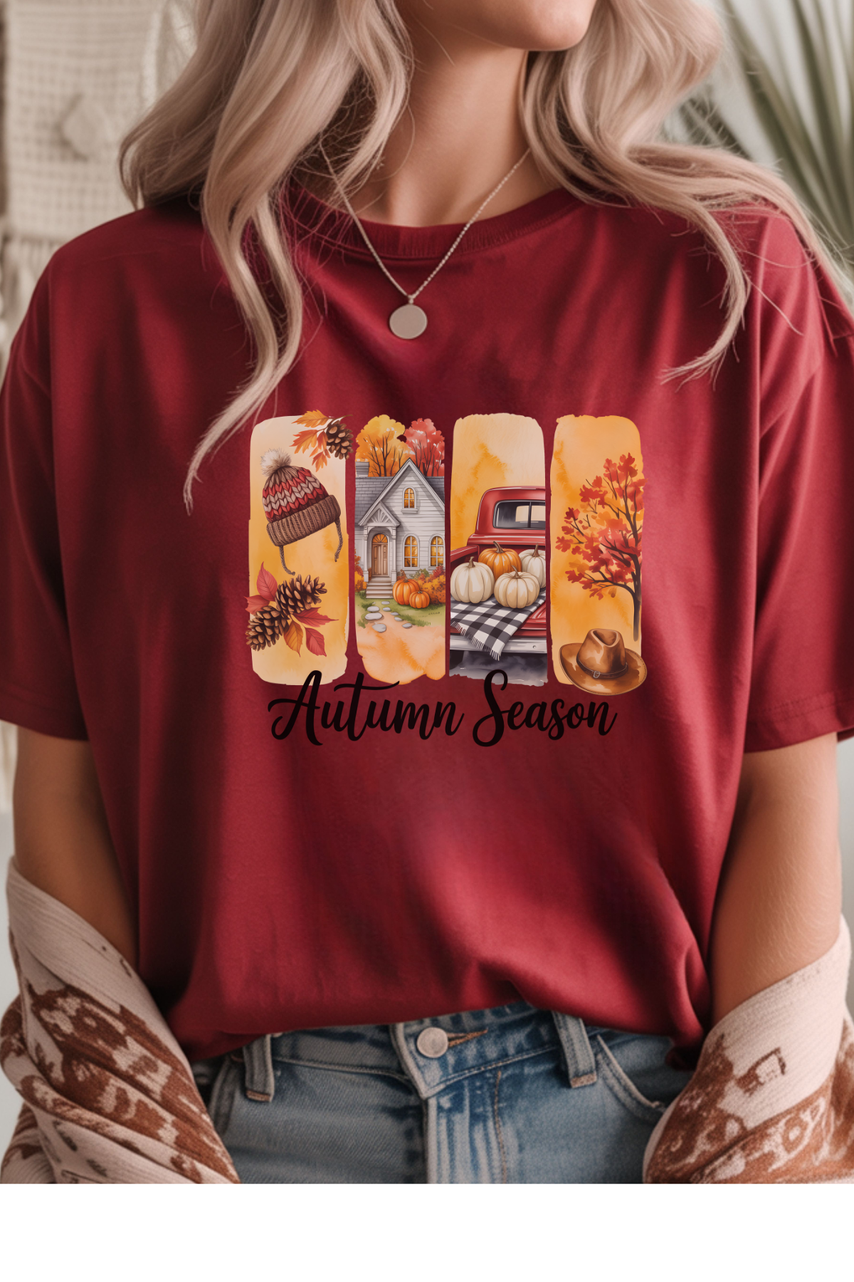 Wholesale Fifty Shades of Brown - Autumn Season #4 - Antique Cherry Gildan Tee