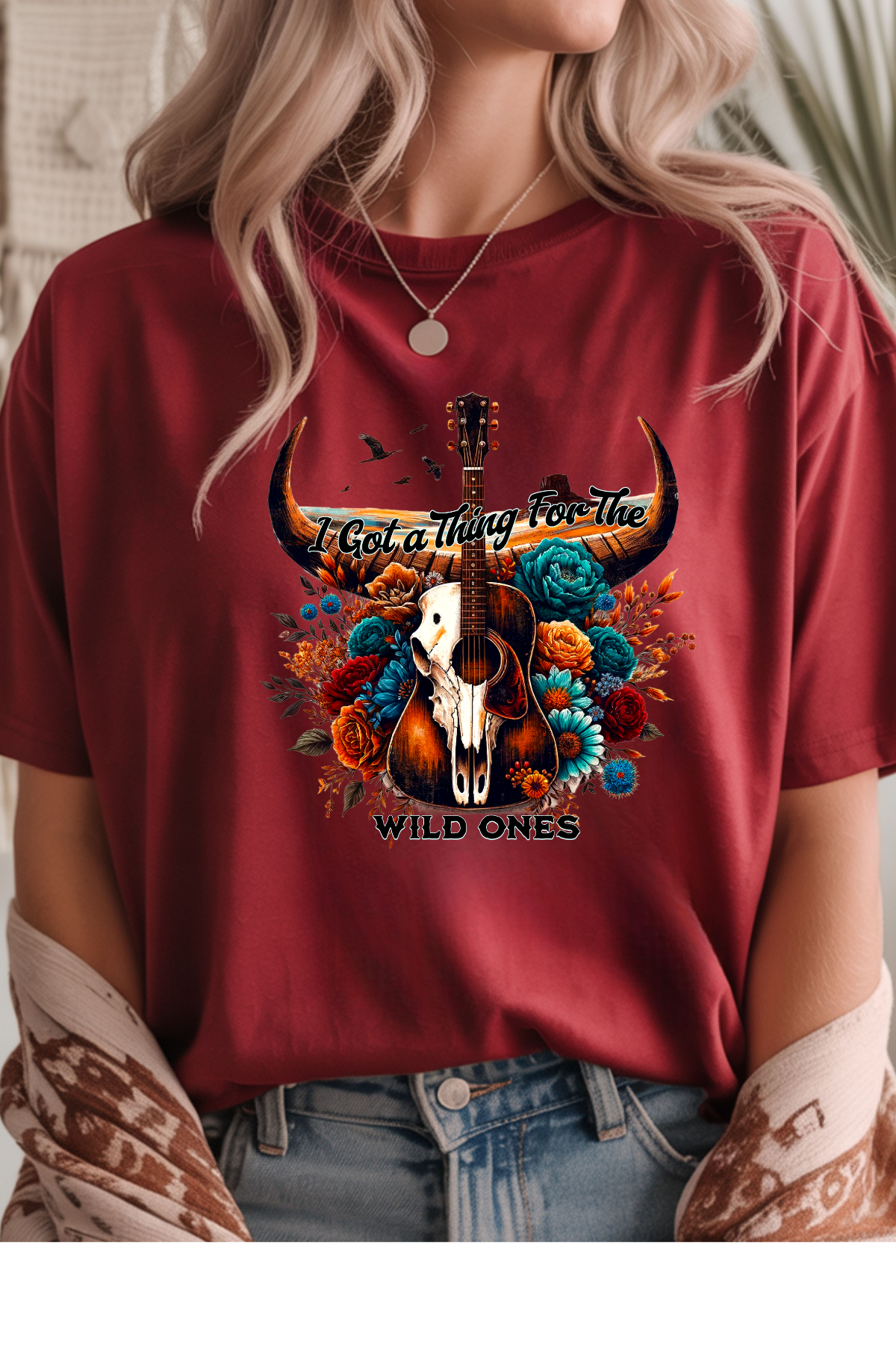 Wholesale Shadows & Spots - Got A Thing for Wild Things #3 - Antique Cherry Gildan Tee