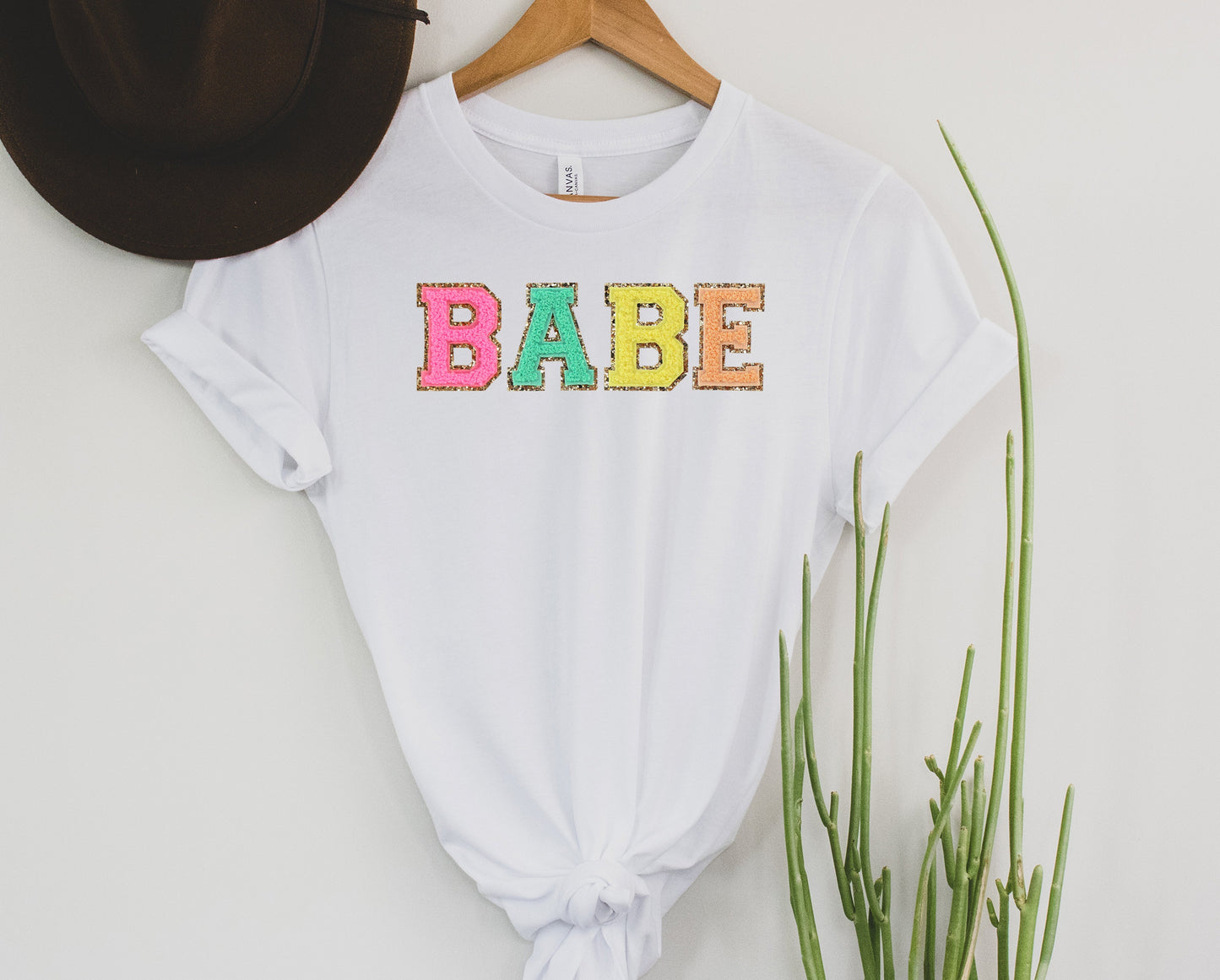 Wholesale Babe Patch Graphic Tee - Mint