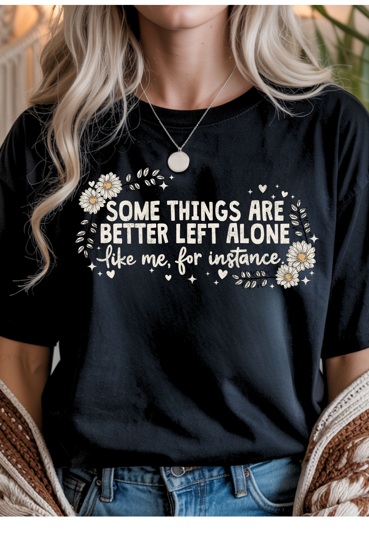 Wholesale Sun-Sational - Left Alone #4 - Black Gildan Tee